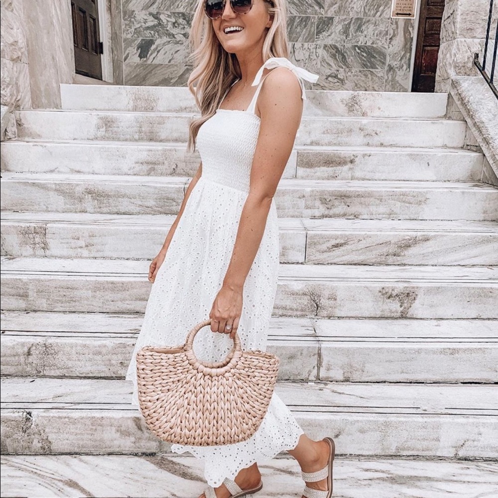 Eyelet lace dress